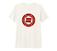 Arte Rojo japonés Hattori Kamon Mon Camiseta Premium