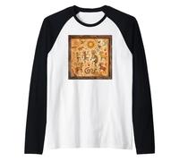 Arte rupestre Americano del suroeste Camiseta Manga Raglan