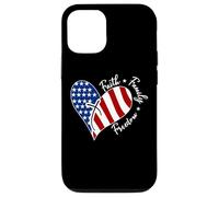 Arte rupestre de Jesús, Cross Heart America, El Señor es mi, en la parte posterior Carcasa para iPhone 12/12 Pro