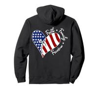 Arte rupestre de Jesús, Cross Heart America, El Señor es mi, en la parte posterior Sudadera con Capucha