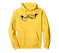 Arte rupestre de la Edad de Piedra por dos caballos de Pech Merle Sudadera con Capucha