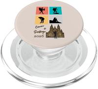 Arte Silueta Viaje Peregrino Camino de Santiago 2026 PopSockets PopGrip para MagSafe