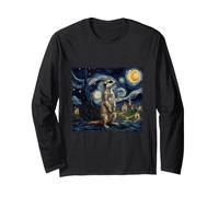 Arte Suricata Noche Estrellada Van Gogh Manga Larga