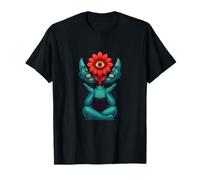 Arte Surrealista de la Flor del Tercer Ojo psicodélico Camiseta