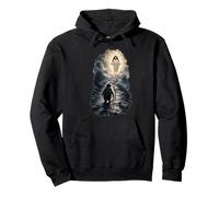 Arte Surrealista del pingüino nihilista Jesucristo Sudadera con Capucha