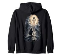 Arte Surrealista del pingüino nihilista Jesucristo Sudadera con Capucha