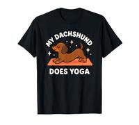 Arte temático de Perro Lindo My Dachshund Does Yoga Camiseta