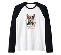 Arte Tributo a Sweet Dog de Toda una Vida de Amor Camiseta Manga Raglan