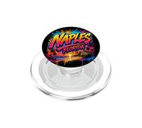 Arte Tropical del Atardecer del Graffiti de Nápoles Florida PopSockets PopGrip para MagSafe