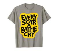 Arte Urbano Amarillo de Every Scar A Battle Cry Camiseta