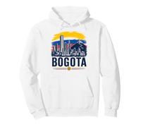 Arte Urbano de la Silueta de Bogotá con Orgullo Colombiano Sudadera con Capucha