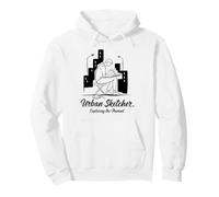 Arte Urbano de Urban Sketcher Sudadera con Capucha