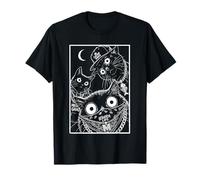 Arte Urbano Retro Meow Gang Thug Cats Scratch Life Camiseta