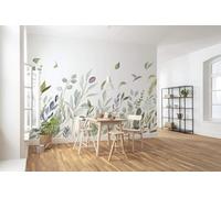 Arte Vegetal Fresco Y Sencillo Pintado A Mano 3D Papel Pintado Seda Texturizada Primera Calidad Sala De Estar Sofá Dormitorio Comedor Hogar Pared-350cm×256cm