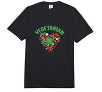 Arte Vegetariano Colorido Vegetariano Corazón Comfort Colors Adult Heavyweight T-Shirt