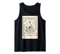 Arte Vintage de Buda Serene para Meditación y Mindfulness Camiseta sin Mangas