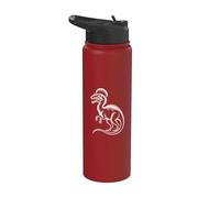 Arte vintage de dinosaurios Dilophosaurus Stainless Steel Insulated Water Bottle