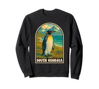 Arte vintage de la vida silvestre costera del pingüino de Georgia del Sudadera