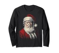 Arte Vintage de Papá Noel de Trump, Divertido diseño navideño Manga Larga