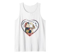 Arte vintage de poder de chica empoderada entintada Camiseta sin Mangas