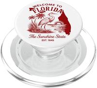 Arte Vintage de Viaje a Florida con Palmeras PopSockets PopGrip para MagSafe