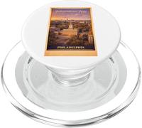 Arte Vintage de Viaje aéreo del Independence Hall de Filadelfia por EE. UU. PopSockets PopGrip para MagSafe