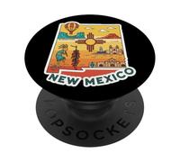 Arte Vintage de Viaje por Nuevo México PopSockets PopGrip Adhesivo