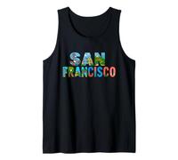 Arte y diseño de la Ciudad de San Francisco SF City Souvenir Camiseta sin Mangas