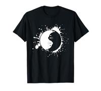 Arte Yin Yang Cat Balance Kitty Zen para Amantes de Las Mascotas Camiseta