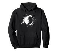 Arte Yin Yang Cat Balance Kitty Zen para Amantes de Las Mascotas Sudadera con Capucha