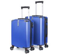 Artebeads Maletas de Viaje Pequeña,Equipaje de Mano Rígida Polipropileno con 4 Ruedas Giratorias y Cierre de Combinación Maleta de Cabina Mini para Niños,Maletas de Viaje Cabina（2 Piezas，Azul Perla）