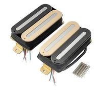 Artec HXTN Super Power Dual Hot Rail Cerámico Pastillas Humbucker Pickups Set para Guitarra Eléctrica, Zebra (Set de 2)