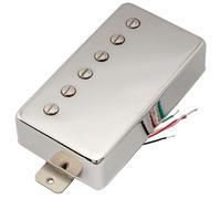 Artec LPA210 Alnico 5 Cubierta Pastilla Humbucker Mástil 8,4K para Guitarra Eléctrica estilo Les Paul, Nickel