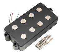 Artec MMC4 Cerámico Bajo Pastilla Soapbar Mástil Pickup 12,6K para Bajo estilo MusicMan 4 Cuerdas, Negro