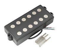 Artec MMC6 Cerámico Bajo Soapbar Pastilla Puente Pickup 14,6K para Eléctrico Bajo 6 Cuerdas estilo MusicMan, Negro