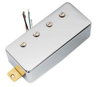 Artec MVBA4 Alnico 5 Cubierta Pastilla Humbucker Mástil 8,6K para Bajo Eléctrico 4 Cuerdas estilo Les Paul o Epiphone, Cromado