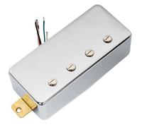 Artec MVBA4 Alnico 5 Cubierta Pastilla Humbucker Puente 8,6K para Bajo Eléctrico 4 Cuerdas estilo Les Paul o Epiphone, Cromado