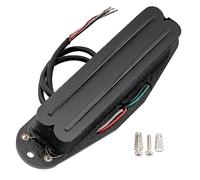 Artec SBA73 Alnico 5 Hot Rails Pastilla Humbucker Tamaño Single Coil Mástil Medio Puente 12K para Guitarra Eléctrica estilo Strat, Negro