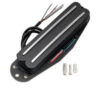 Artec SBA73C Alnico 5 Hot Rails Pastilla Humbucker Tamaño Single Coil Mástil Medio Puente 12K para Guitarra Eléctrica estilo Strat, Raíl Cromado