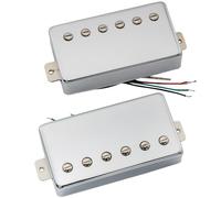 Artec VH59 Tono Vintage Cubierta Alnico 5 Set Pastillas Humbucker Mástil Puente para Guitarra Eléctrica estilo Les Paul, Cromado