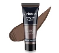 Artecho Pinturas Acrilicas 120ml Burnt Umber, Impermeable y resistente a la luz, para Lienzos, Tela, Madera, Cristal, Piedras.