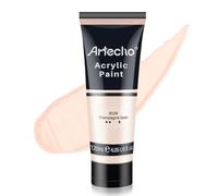 Artecho Pinturas Acrilicas 120ml Dorado Champán, Impermeable y resistente a la luz, para Lienzos, Tela, Madera, Cristal, Piedras.