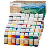 Artecho Pinturas Acrilicas 48 × 59 ml, Acrylic Paint Set, Impermeable y resistente a la luz, para Lienzos, Tela, Madera, Cristal, Piedras.