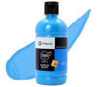 Artecho Pinturas Acrilicas 500ml Azul Cerúleo, Impermeable y resistente a la luz, para Lienzos, Tela, Madera, Cristal, Piedras.