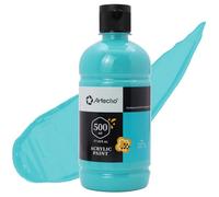 Artecho Pinturas Acrilicas 500ml Turquesa, Impermeable y resistente a la luz, para Lienzos, Tela, Madera, Cristal, Piedras.