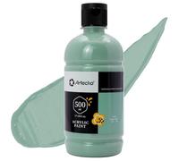 Artecho Pinturas Acrilicas 500ml Verde Salvia, Impermeable y resistente a la luz, para Lienzos, Tela, Madera, Cristal, Piedras.