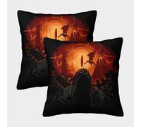 artee de fantasía Oscura - ilustración de Terror gótico Fundas Cojines para Sofá 2 Piezas Arte Funda De Almohada Modernas Decorativa Funda Cojin Cama Hogar Coche 40x40cm