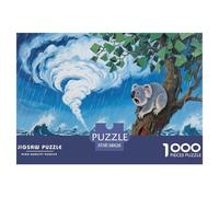 Artee de Koalas y eucaliptos Adultos 1000 Piezas Animal Puzzles Cumpleaños Educational Game Decoración Juego De Rompecabezas Stress Relief Toy 38x26cm/1000pcs