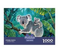 Artee de Koalas y eucaliptos Adultos Puzzles 1000 Piezas Animal Juego De Rompecabezas Cumpleaños para Decoración del Hogar Educational Game Stress Relief 70x50cm/1000pcs