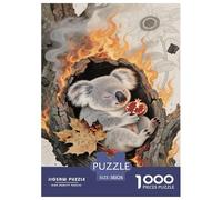 Artee de Koalas y eucaliptos para Adultos 1000 Piezas Animal Puzzles Juego De Rompecabezas Cumpleaños Juegos Educativos Decoración Relajación Y Sabiduría 38x26cm/1000pcs